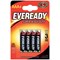 Eveready Super Heavy Duty AAA Carbon Zinc Batteries, Pack of 4