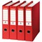 Esselte No. 1 A4 Lever Arch Files, 75mm Spine, Plastic, Red, Pack of 10