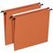 Esselte Orgarex Manilla Suspension Files, V Base, Foolscap, Orange, Pack of 50