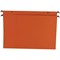 Esselte Orgarex Manilla Suspension Files, Square Base, Foolscap, Orange, Pack of 50