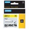 Dymo 18433 Rhino Vinyl Tape, Black on Yellow, 19mmx5.5m