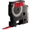 Dymo 40917 D1 Tape, Black on Red, 9mmx7m