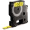 Dymo 40918 D1 Tape, Black on Yellow, 9mmx7m