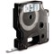 Dymo 43610 D1 Tape, Black on Clear, 6mmx7m