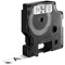 Dymo 45013 D1 Tape, Black on White, 12mmx7m