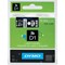 Dymo 45021 D1 Tape, White on Black, 12mmx7m