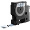 Dymo 45800 D1 Tape, Black on Clear, 19mmx7m