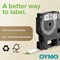 Dymo 1978364 D1 Durable Industrial Tape, Black on White, 12mmx5.5M