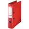 Esselte No. 1 Vivida A4 Lever Arch Files, 75mm Spine, Plastic, Red, Pack of 10