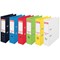 Esselte No. 1 Vivida A4 Lever Arch Files, 75mm Spine, Plastic, Black, Pack of 10