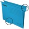 Esselte Classic Manilla Suspension Files, V Base, A4, Blue, Pack of 25