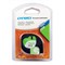 Dymo 91200 LetraTag Paper Tape, Black on White, 12mmx4m