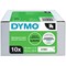 Dymo 45013 D1 Label Tape, Black on White, 12mmx7mm, Pack of 10 Rolls