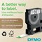 Dymo 45013 D1 Label Tape, Black on White, 12mmx7mm, Pack of 10 Rolls