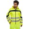 Beeswift Eton Hi-Viz Soft Shell Jacket, Saturn Yellow & Navy Blue, Small