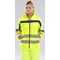 Beeswift Eton Hi-Viz Soft Shell Jacket, Saturn Yellow & Navy Blue, Small
