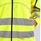 Beeswift Eton Hi-Viz Soft Shell Jacket, Saturn Yellow & Navy Blue, Small