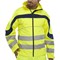 Beeswift Eton Hi-Viz Soft Shell Jacket, Saturn Yellow & Navy Blue, 3XL