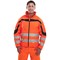 Beeswift Eton Hi-Viz Soft Shell Jacket, Orange & Black, 4XL