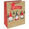 Eurowrap Gonk Kraft Festive Gift Bags Large Pack of 12