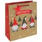 Eurowrap Gonk Kraft Festive Gift Bags Medium Pack of 12