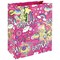 Girly Text Gift Bag Large Pink Pack of 12