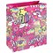 Girly Text Gift Bag Medium Pink Pack of 12