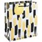 Mono Paint Strokes Gift Bag Medium White Pack of 12