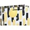 Mono Paint Strokes Gift Bag Medium White Pack of 12