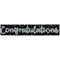 Eurowrap Congratulations Foil Party Banner Pack of 6