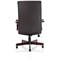 Chesterfield Executive Chair, Fixed Height Arms, Brown - Delivered Built