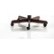 Chesterfield Executive Chair, Fixed Height Arms, Brown - Delivered Built