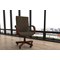 Chesterfield Executive Chair, Fixed Height Arms, Brown