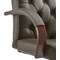 Chesterfield Executive Chair, Fixed Height Arms, Brown