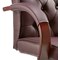 Chesterfield Leather Executive Chair, Burgundy, Assembled
