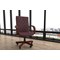 Chesterfield Leather Executive Chair, Burgundy