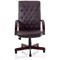 Chesterfield Leather Executive Chair, Burgundy