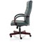 Chesterfield Executive Chair, Fixed Height Arms, Green - Delivered Built