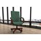 Chesterfield Executive Chair, Fixed Height Arms, Green