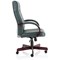 Chesterfield Executive Chair, Fixed Height Arms, Green