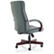 Chesterfield Executive Chair, Fixed Height Arms, Green