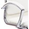 Classic Medium Back Executive Chair, Fixed Height Arms, White - Delivered Built