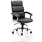 Desire Executive Chair, Fixed Height Arms, Black