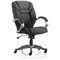 Galloway Executive Chair, Fixed Height Arms, Black
