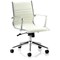 Ritz Leather Medium Back Executive Chair - Ivory