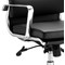 Savoy Executive Chair, Fixed Height Arms, Black - Delivered Built