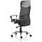 Vegas Executive Mesh Back Chair, Fixed Height Arms, Black - Delivered Built