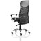 Vegas Executive Mesh Back Chair, Fixed Height Arms, Black