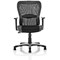 Victor Leather & Mesh Executive Chair, Height Adjustable Arms, Black - Delivered Built