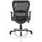 Victor Leather & Mesh Executive Chair, Height Adjustable Arms, Black - Delivered Built